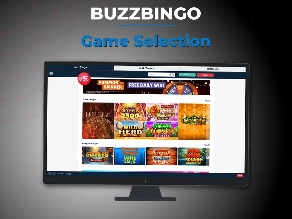 Buzzbingo - Game Selection